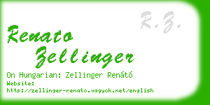 renato zellinger business card